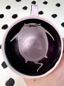 Pastel Purple Dancing Cats Mug