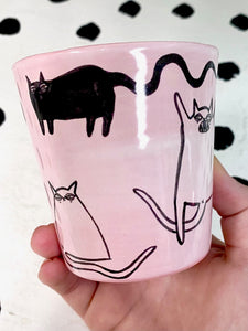 Pink Cat Cup