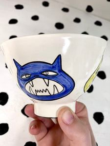 Colorful Cat Heads Bowl