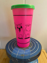 Load image into Gallery viewer, Coffee Cats Plastic Cup with Lid