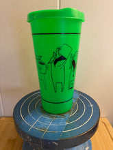 Load image into Gallery viewer, Coffee Cats Plastic Cup with Lid