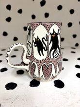 Load image into Gallery viewer, Spinning 80's Hearts Mug