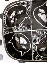 Load image into Gallery viewer, BLack Porcelain Cat Bowl