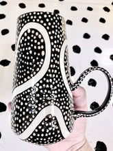 Load image into Gallery viewer, Triple Barf Mug with Orange Textured Dots