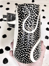 Load image into Gallery viewer, Triple Barf Mug with Orange Textured Dots