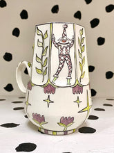 Load image into Gallery viewer, Purple Clown Cat Mug