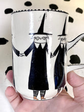 Load image into Gallery viewer, SECOND Gold Boot Witch Cats