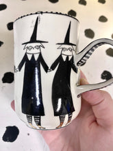 Load image into Gallery viewer, SECOND Gold Boot Witch Cats