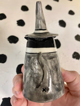 Load image into Gallery viewer, Black Cat With Gold Boots Smoke Bowl