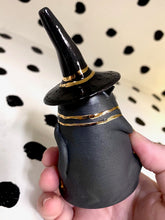 Load image into Gallery viewer, Black Cat With Gold Boots Smoke Bowl 2