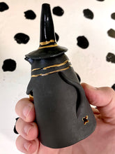 Load image into Gallery viewer, Black Cat With Gold Boots Smoke Bowl 3