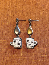 Load image into Gallery viewer, Gold and Silver Mug Earrings