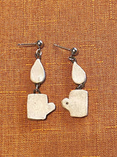 Load image into Gallery viewer, Gold and Silver Mug Earrings