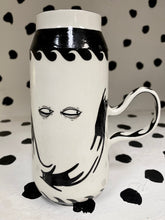 Load image into Gallery viewer, Wave Spying Cat Mug