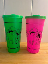 Load image into Gallery viewer, Coffee Cats Plastic Cup with Lid