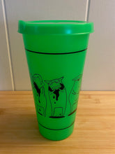Load image into Gallery viewer, Coffee Cats Plastic Cup with Lid