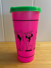 Load image into Gallery viewer, Coffee Cats Plastic Cup with Lid