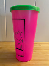 Load image into Gallery viewer, Coffee Cats Plastic Cup with Lid