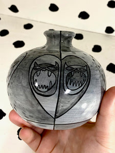 Heart Cat Vase