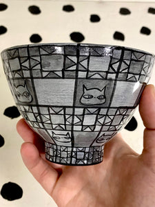 Quilt Pattern Cats Bowl