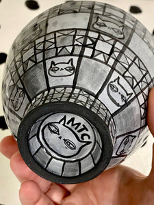 Quilt Pattern Cats Bowl