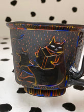 Load image into Gallery viewer, Scratchboard Reading Cat Mug
