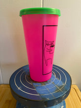 Load image into Gallery viewer, Coffee Cats Plastic Cup with Lid

