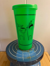 Load image into Gallery viewer, Coffee Cats Plastic Cup with Lid
