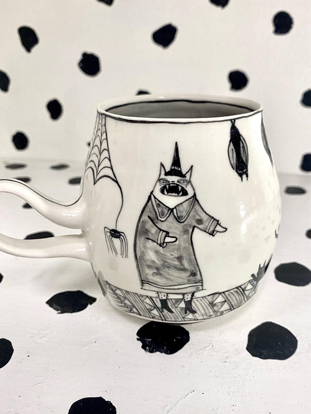 Witch and Grim Reaper Mug