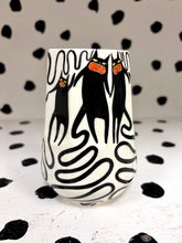 Load image into Gallery viewer, Spinning Squiggle Cats Mug
