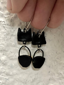 *Pre-Order* Black Cat Spooky Earrings