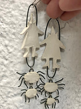 Load image into Gallery viewer, Spider Witch Earrings
