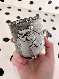 Fat Cat Espresso Mug