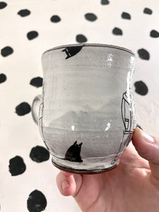 Black Cats Espresso Mug