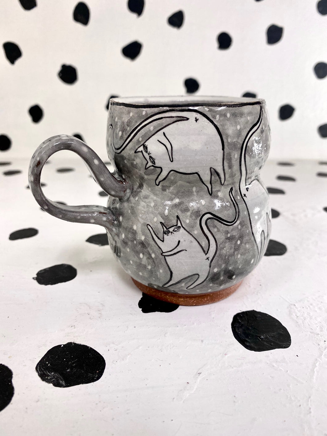 White Cats Espresso Mug