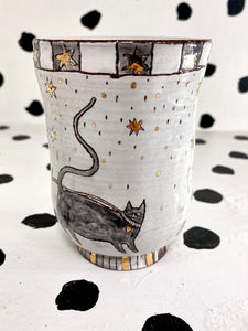 Starry Cat Walk Mug