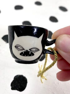 Contrast Tiny Mug Ornament