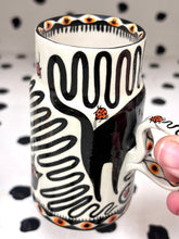 Load image into Gallery viewer, Black Cat Ladybug Mug
