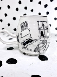 Cozy Cats Bedroom Mug