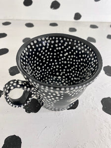 Texture Dots Cat Espresso Mug