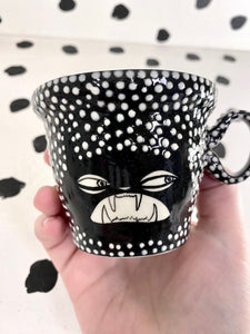 Texture Dots Cat Espresso Mug