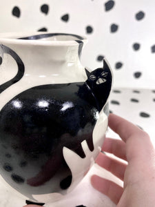 Cutout Cat Vase