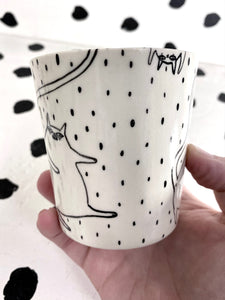 Pattern Cat Cup