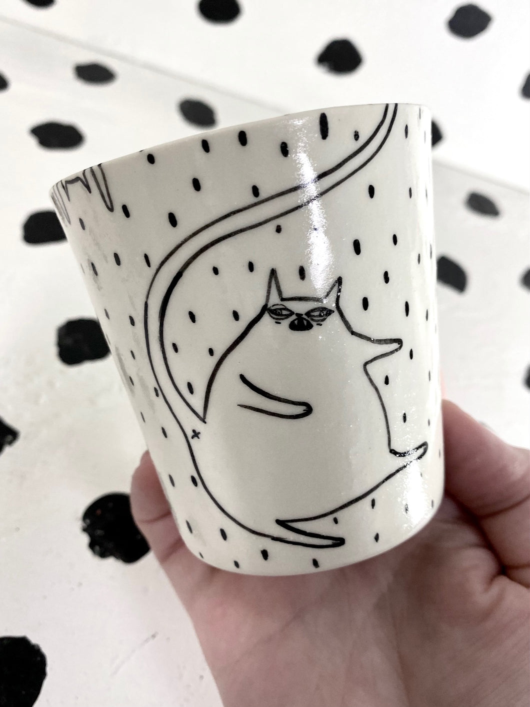 Pattern Cat Cup