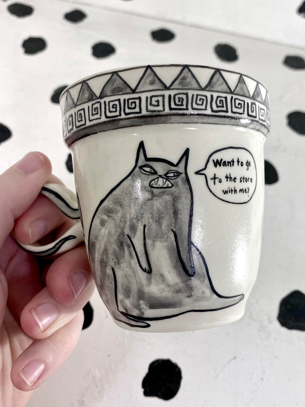 Conversation Cats Mug