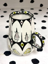 Load image into Gallery viewer, Green Eye Frog Witch Mug
