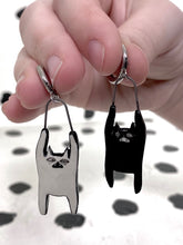 Load image into Gallery viewer, Opposite Cat Dangle Earrings
