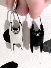 Load image into Gallery viewer, Opposite Cat Dangle Earrings
