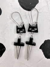 Load image into Gallery viewer, Dagger Cat Earrings
