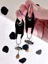 Load image into Gallery viewer, Golden Tear Drop Dangle Earrings
